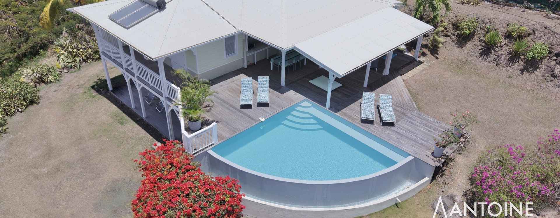Propriété d’exception aux Anses d’Arlet – Vue mer panoramique. 1 190 000 €